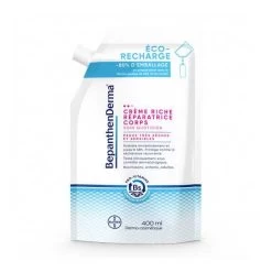 Bepanthenderma Crème Riche Réparatrice Corps Recharge 400Ml