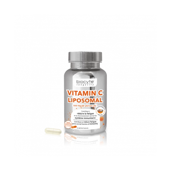Biocyte Vitamine C Liposomal 30 Gélules 3 Biocyte Vitamine C Liposomal 30 Gélules