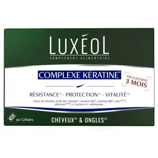 Luxeol Complexe Kératine 90 Gélules 3 Luxeol Complexe Kératine 90 Gélules